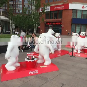 Outdoor Fiberglass Bear Sculpture for Playground thumbnail-5