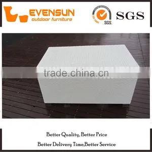 White And Grey Wicker Storage Box Rattan Furniture thumbnail-4