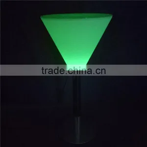 Shenzhen PE Material LED Light Bar Furniture for Sale Modern LED Luminous Bar Table 56*56*76cm thumbnail-1