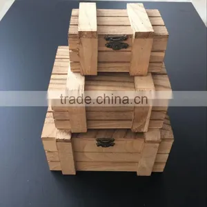 Handmade Paulownia Wood Gift Box ,hot Sale Cheaper Storage Box thumbnail-2