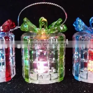 New Style Acrylic Plastic LED Glitter Light Colourful Gift Box Decor thumbnail-1