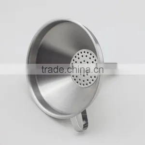Wide Mouth Stainless Steel Funnel With Detachable Strainer thumbnail-3