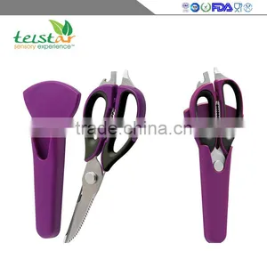 MARX Super Combo Multi Purpose 5 Blade Herb Scissors + Heavy Duty Multifunction Kitchen Shears Set for Chicken,Poultry,Fish,Meat thumbnail-1