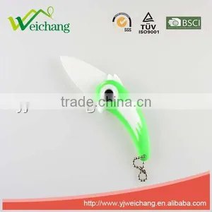 WCJ470 Pocket Mini Folding Bird Shaped Ceramic Knife With Green PP Plastic Handle,high Quality thumbnail-2