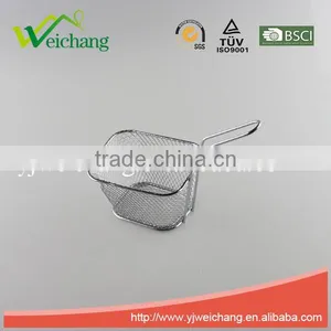 WCE6055 Hot Sale Fries Basket Stainless Steel Frying Basket/kitchen Cooking Basket thumbnail-1