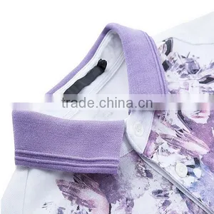 Purple Printing for Summer Polo Shirts in China,new Design Polo t Shirt,mass Bulk Polo Shirts thumbnail-3