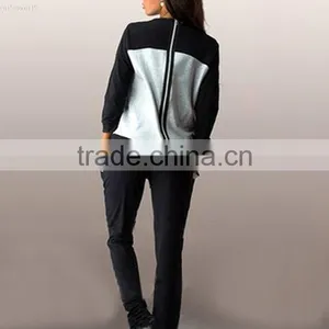 2017 Autumn New Fashion Long Sleeve Back Zipper Sweatshirts Blouse thumbnail-3