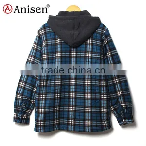 Apparel Stock Lot Good Price Men Fleece Plaids Jacket thumbnail-2