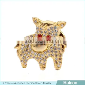 Cattle Shape Metal Beads Jewelry Accessory Factory Oem in Sterling Silver Material thumbnail-1
