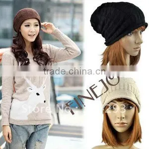 2012 Autumn Winter Knitting Wool Hat for Unsex Caps Beanie Knitted Hats Caps 8046 thumbnail-1