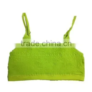Magic Wrinkle Jacquard Seamless Front Double Layers Sport Tank Top Cami Bra With Removable Pad thumbnail-1