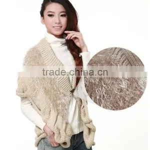 2016 Latest Design Spring Smiles Batwing Sleeve Free Size Korean Style Half Sleeve Loose Knit Cardigan Latest thumbnail-5
