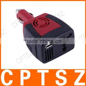 150W Car Power Inverter 12V DC to 220V/110v AC Converter Adapter With Cigarette Lighter and USB 5V Charger For Laptop thumbnail-2