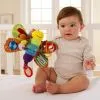 Toys012：New LAMAZE Colored Butterfly Kids Baby Soft Plush Hang Toy Rattle Crinkle Bell thumbnail-1