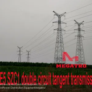 MEGATRO 220KV 2E5 SZC1 Double Circuit Tangent Transmission Tower thumbnail-2