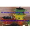 Ceramic Reactive Noodle Bowl With Cover thumbnail-1