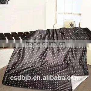 Hot Sell Four Colours Throw Microfiber Fleece Sherpa Blanket thumbnail-2