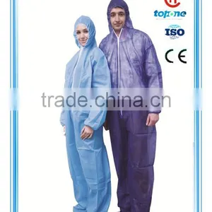 Hot Selling Ebola Coverall Suit Nonwoven Coverall With Low Price thumbnail-1