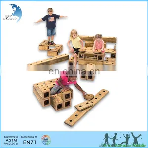 Children Eco-fashion Wood Montessori Training Blocks Toys thumbnail-2