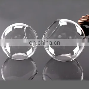 Glass Terrarium Round Clear Glass Globe Ball Terrarium Planters Container Glass Flower Vase thumbnail-1