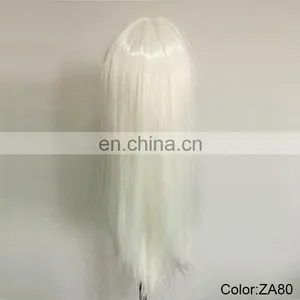 Halloween White Straight Plastic Wigs P-W248 thumbnail-6