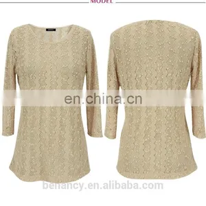 Autumn Long Sleeve Latest Woolen Sweater Designs for Ladies thumbnail-3