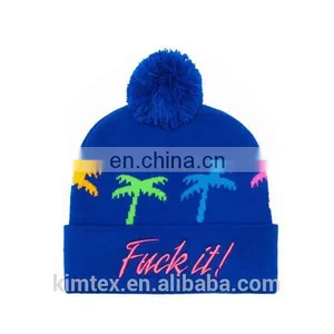 Promotional Acrylic Knitted Custom Design Winter Hat thumbnail-1