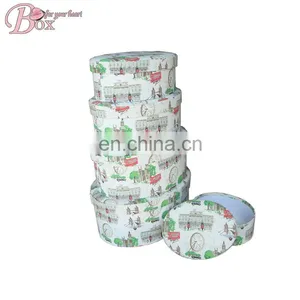 Smart Cardboard Oval Storage Lid Box for Hat thumbnail-2