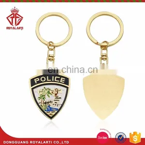 3D Gold Zinc Alloy Safety Keychain for Service Unit thumbnail-6