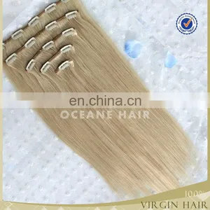 Top Grade Unprocessed 100% Virgin Hair Grade 7a Virgin Human Hair Clip in Extensions thumbnail-5
