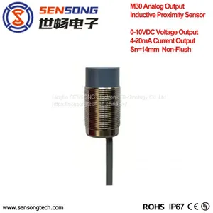 SENSONG Factory M30 Analog Output Inductive Proximity Sensors 4-20mA Output 0-10VDC Output Non-Shielded thumbnail-1