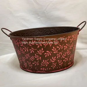 Iron Sheet Material Flower Bucket Garden Product Pot thumbnail-1