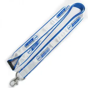 Wholesale Personalized Cheap Double Sided Layer Silk Screen Printing Lanyard Promotional Bright Color Printed Lanyard thumbnail-4