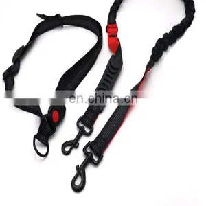 Bungee Dog Leash for Walking Running Training Heavy Duty Dog Leash With Highly Reflective Threads and Buffer thumbnail-3