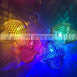 Christmas Tree Decoration Metal Pinecone Light Warerpoorf Led String Fairy Light Decor Home Indoor Outdoor Holiday Lighting thumbnail-2