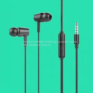 Factory Supply OEM/ODM Clear Calling Music 3.5mm Plug Universal Mobile Phone Wired In-ear Earphone With Mic Headphone Headset thumbnail-1
