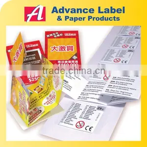 Beverages Label Code Printing Coupon Book thumbnail-1