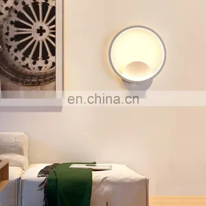 Led Aisle Lights Creative Round Wall Lamp Bedroom Study Bedside Wall Lamp Balcony Corridor Lights thumbnail-1