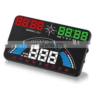 Car HUD OBD II OBD2 Head Up Display Projector Overspeed Voltage Alarm Water Temperature Rotating Speed Multifunction Display thumbnail-3