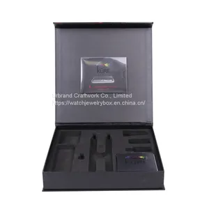 Custom Flip Design Paper Perfume Packaging Box Magnet Closer Gift Box With EVA Insert and PVC Pouch thumbnail-3