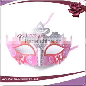 Beautiful Golden Princess Female Masquerade Party Face Mask thumbnail-3