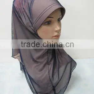 A556 Fashion Modern HIGH QUALITY ISLAMIC HEADSCARF ONE PIECE LONG MUSLIM HIJAB thumbnail-1