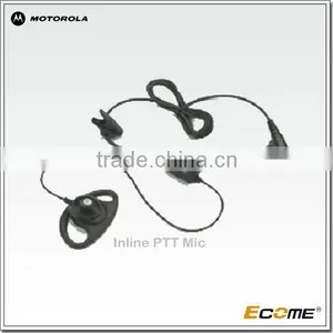 for Motorola RadioGP3688/3188/GP2000/2000S D-Hook Earpiece With Inline PTT Mic thumbnail-1