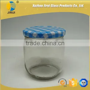 380ml Popular Round Shape Clear Glass Candy Jar thumbnail-1