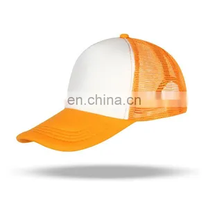 Promational Foam Blank Truck Cap Custom 6 Panel Trucker Mesh Embroidery Patch Trucker Hat Cap thumbnail-4