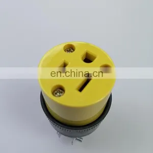 Hot Selling Yellow Socket Copper Accessories Electric Plug Socket thumbnail-1