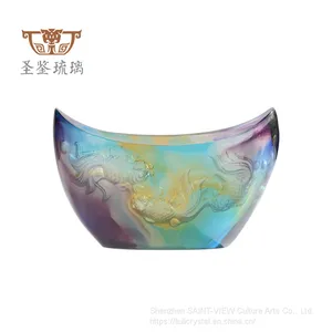 SAINT-VIEW Factory Wholesale Goldfish Cornucopia Lucky Ornament Feng Shui Treasure Basin thumbnail-2