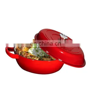 Iron Cast Pots Enamel Cast Iron Casserole Pot thumbnail-3