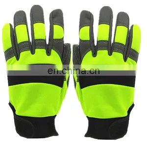 Top Quality Impact Oil and Gas Industries Synthetic Leather TPR Safety Mechanical Protection Gloves thumbnail-1