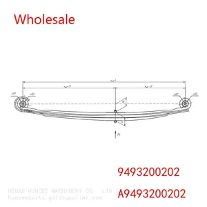 MERCEDES BENZ ACTROS Front Leaf Springs 9493200202 A9493200202 Wholesale thumbnail-2